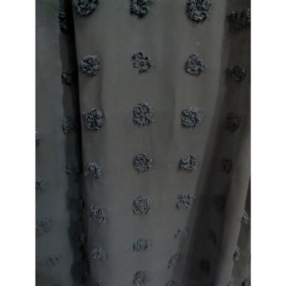 Babydoll style short sleeve navy dress w/large Swiss dot detailing plus size 3X - Picture 5 of 11